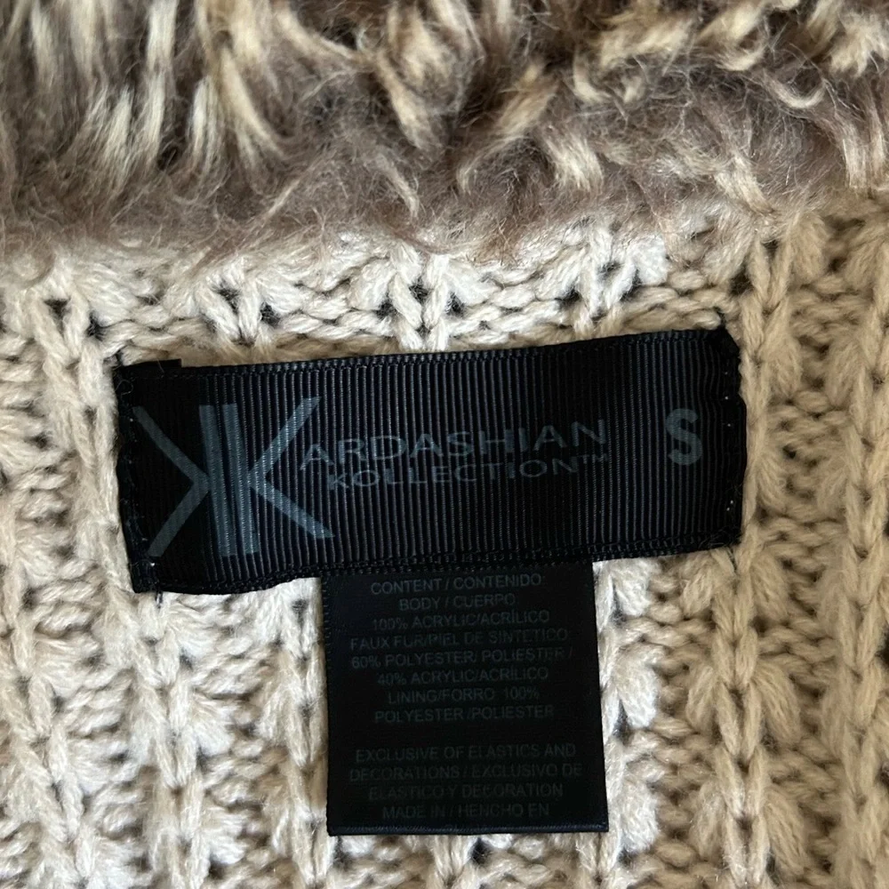Kardashian Kollection Faux Fur Vest